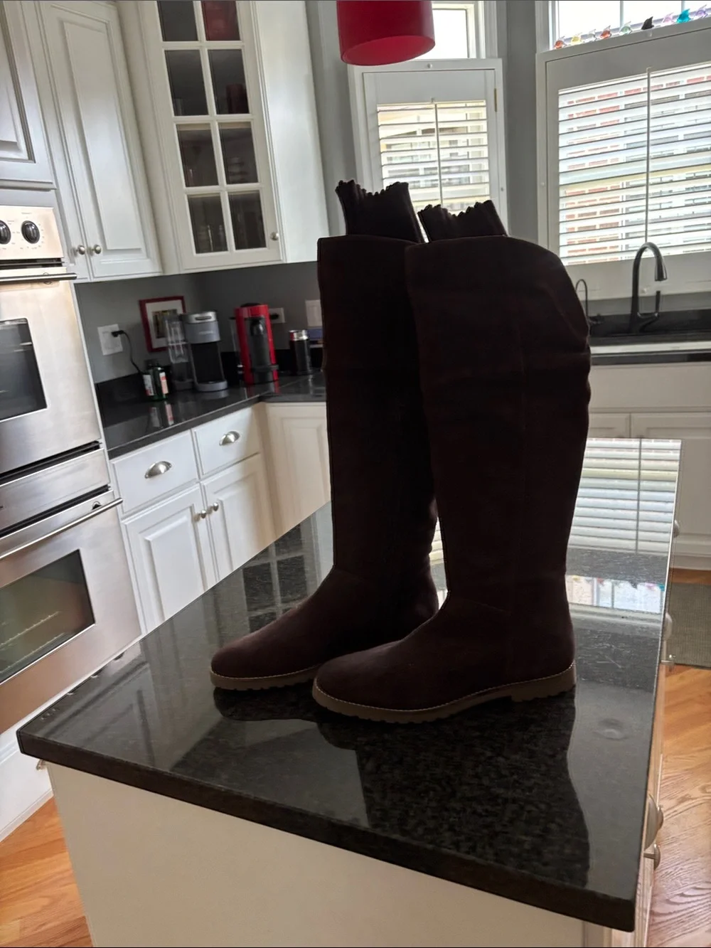 Corso Como Dark Brown Suede Over-the-Knee Boots